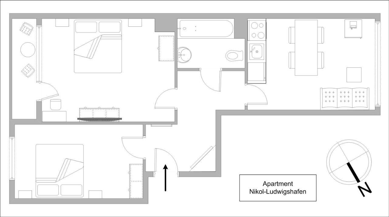 Apartments Nikol - Ludwigshafen المظهر الخارجي الصورة